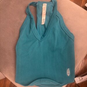 Free People Teal Tank Top